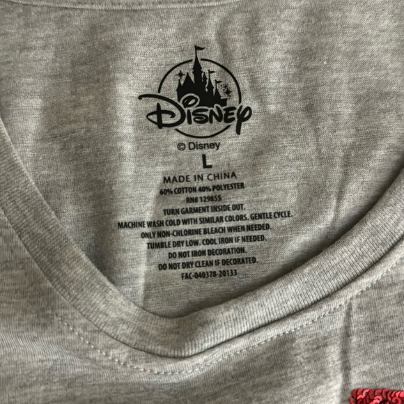 Disney Minnie Mouse Red Sequin T-Shirt for Women - Picture 5 of 5